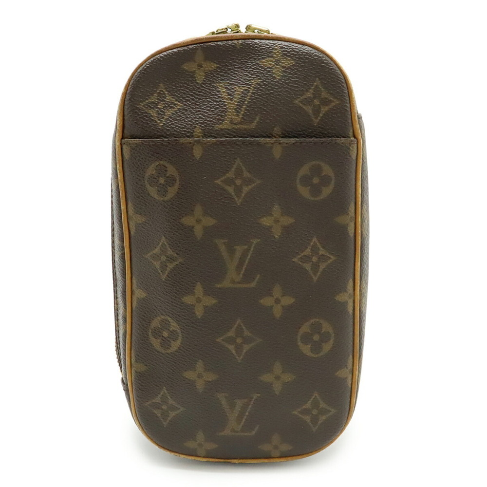LOUIS VUITTON Authentic Black Monogram Pochette Mini Bag